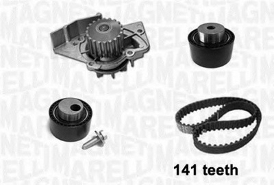 MAGNETI MARELLI 341401900001 -  Водяной насос + комплект зубчатого ремня